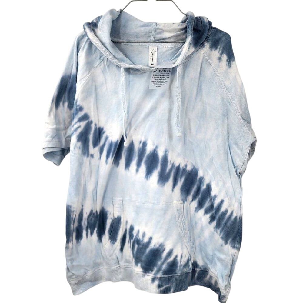 Sew In Love Blue Tie Dye Hooded Top - Women's Size Medium